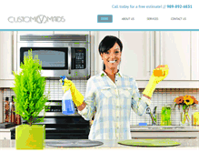 Tablet Screenshot of custommaidsinc.com